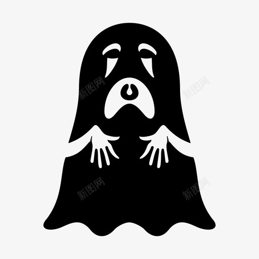 幽灵鬼魂万圣节图标svg_新图网 https://ixintu.com 万圣节 万圣节宝贝 不给糖就捣蛋 幽灵 鬼魂