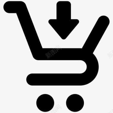 添加到购物车购物车商务实心卷1图标图标