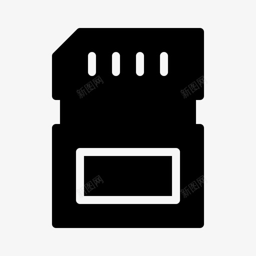 安全数字卡消费电子产品设备图标svg_新图网 https://ixintu.com 安全数字卡 消费电子产品 电子设备 硬件 设备