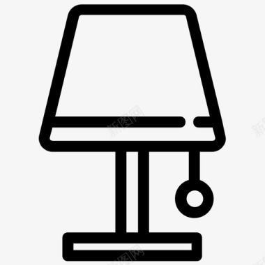 台灯床头灯电灯图标图标
