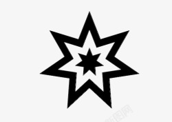 圆规尖的图标星星尖的七个头的图标高清图片