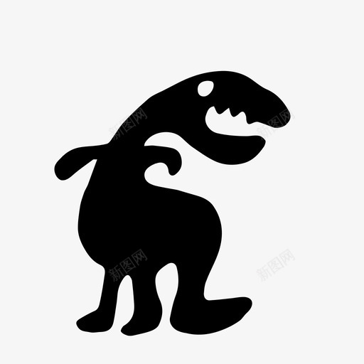 饥饿的恐龙动物嘴巴图标svg_新图网 https://ixintu.com 动物 原始时期 嘴巴 饥饿的恐龙