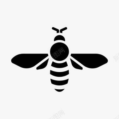 蜜蜂昆虫自然图标图标