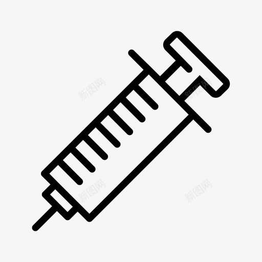 注射器血液药物图标svg_新图网 https://ixintu.com vax 医疗 注射器 科学 药物 血液