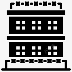 安全围墙设计监狱建筑围墙图标高清图片