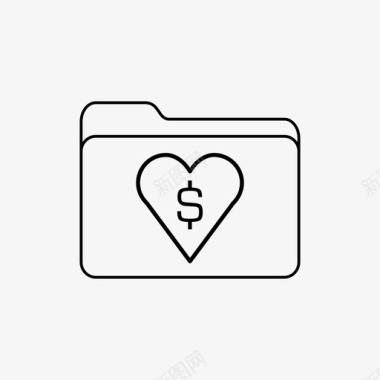 钱文件夹财务图标图标