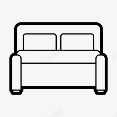 床家具家庭图标图标