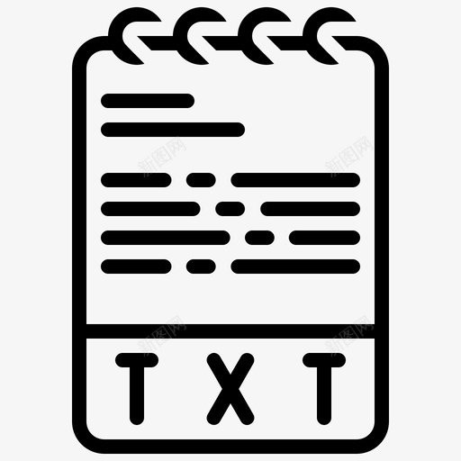 txt文件纯文本图标svg_新图网 https://ixintu.com txt 文件 文件类型 类型 纯文本