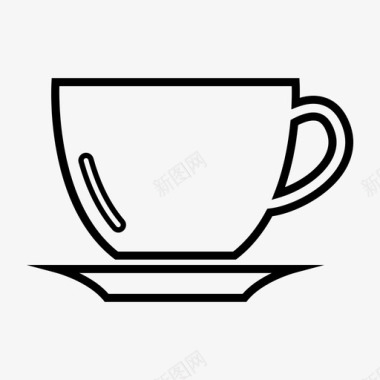 咖啡杯热咖啡摩卡图标图标