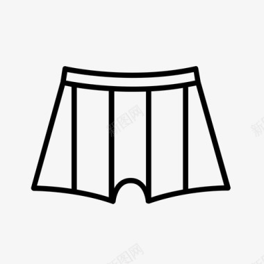 拳击短裤裤子内裤图标图标