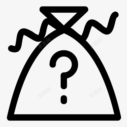 礼品袋盒子圆锥体图标svg_新图网 https://ixintu.com 丝带 圆锥体 惊喜 盒子 礼品盒 礼品袋 问题
