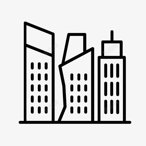 城市建筑未来城市图标svg_新图网 https://ixintu.com 城市 城市景观 建筑 未来城市 现代城市 现代建筑