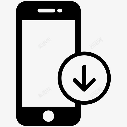 手机附件手机图标svg_新图网 https://ixintu.com 下载手机 手机 手机下载 智能手机 网络 附件