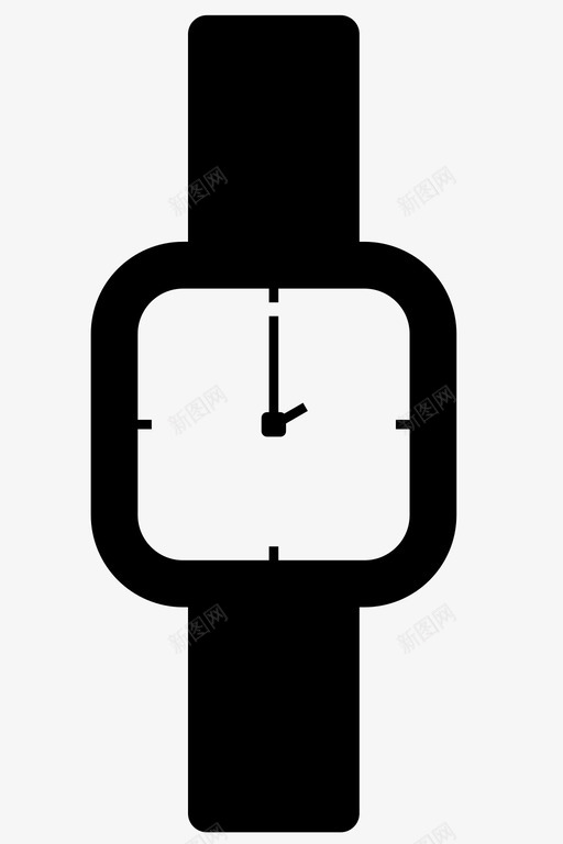 手表两点钟小时图标svg_新图网 https://ixintu.com 两点钟 小时 手表 时间