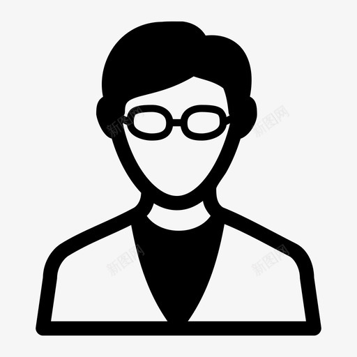 头像联系人身份图标svg_新图网 https://ixintu.com 人 头像 用户档案 联系人 身份