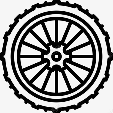 自行车后轮后轮自行车图标图标