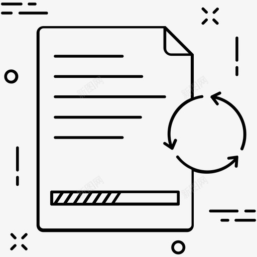 文件处理文件加载刷新图标svg_新图网 https://ixintu.com 其他图标2 刷新 工作表 文件加载 文件处理
