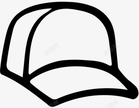 棒球帽帽子头饰图标图标