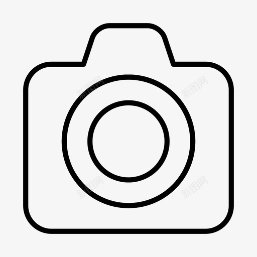 照相机图像照片图标svg_新图网 https://ixintu.com 图像 图片 摄影 照片 照相机 简单
