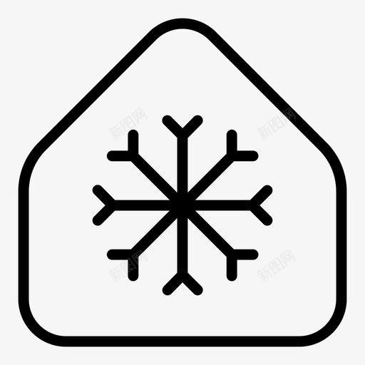 制冷空调家居图标svg_新图网 https://ixintu.com 制冷 家居 环境生态概述 空调 雪花