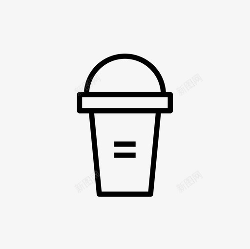 咖啡外卖咖啡杯纸杯图标svg_新图网 https://ixintu.com 咖啡外卖 咖啡杯 咖啡细线图标设置 外卖杯 待办事项 纸杯