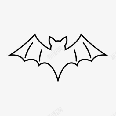 蝙蝠动物吸血鬼图标图标