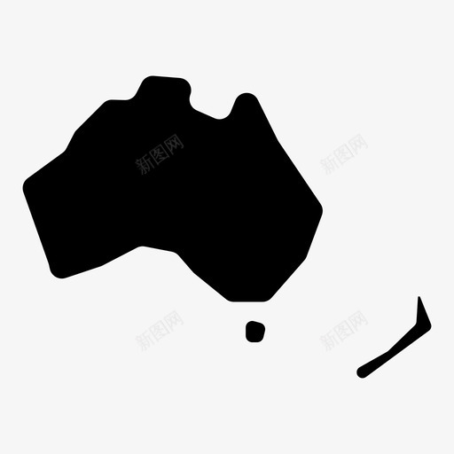 澳大利亚大陆陆地图标svg_新图网 https://ixintu.com 世界 大洋洲 大洲 大陆 悉尼 澳大利亚 陆地