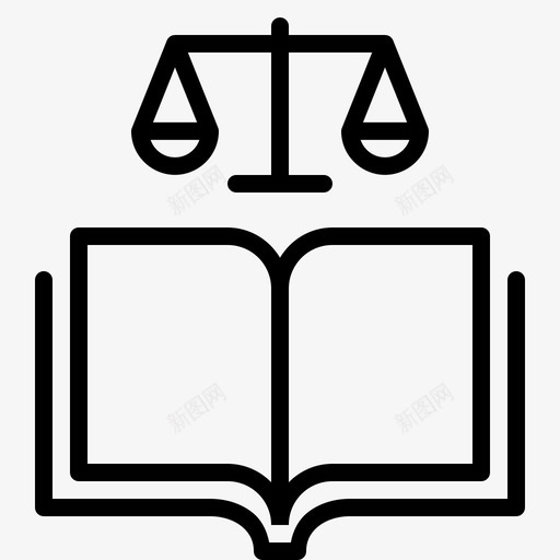 宪法书籍司法图标svg_新图网 https://ixintu.com 书籍 司法 宪法 法律 法律和正义
