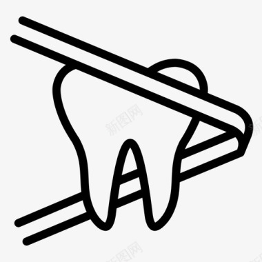 牙线护理清洁图标图标