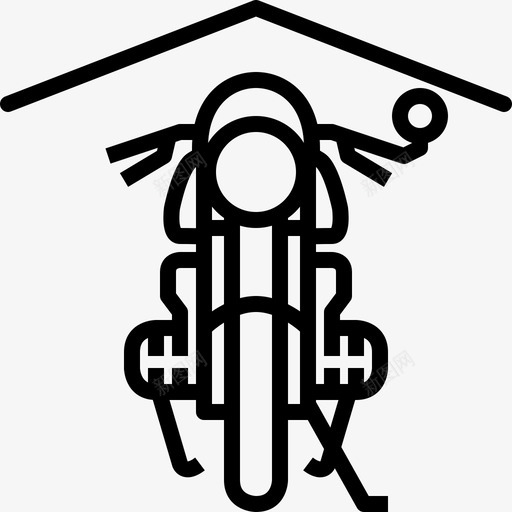 车库里的摩托车自行车咖啡馆赛车手图标svg_新图网 https://ixintu.com 咖啡馆赛车手 护理 自行车 趣味摩托车生活 车库里的摩托车