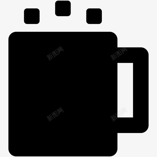 热茶咖啡杯热饮图标svg_新图网 https://ixintu.com 咖啡杯 热茶 热饮 网页和用户界面字体图标 茶杯