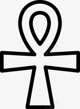 ankh符号符号符号符号2轮廓图标图标