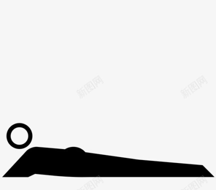 眼镜蛇躺着摆姿势图标图标