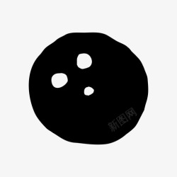保龄球运动图标保龄球手绘手绘材料标图标高清图片