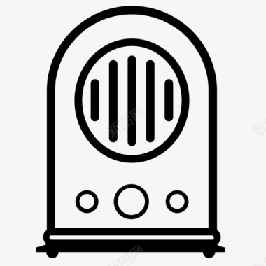 收音机经典收音机老式收音机图标图标