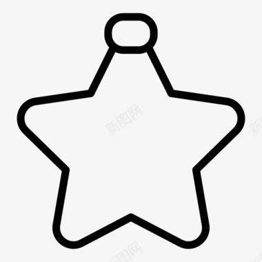 圣诞饰品装饰品星星图标图标