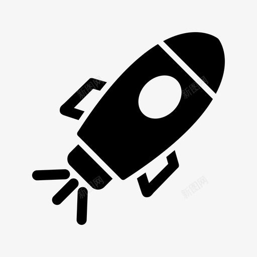宇宙飞船天文学火箭图标svg_新图网 https://ixintu.com 卫星 天文学 宇宙飞船 火箭