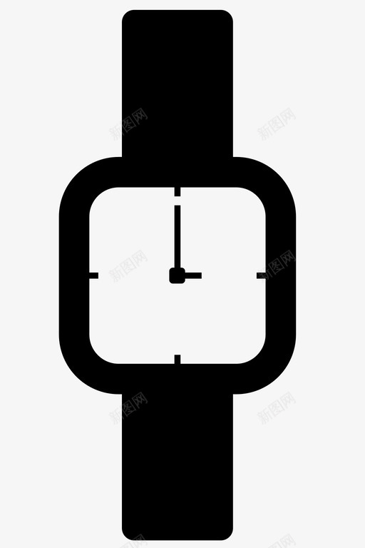 手表3点钟小时图标svg_新图网 https://ixintu.com 3点钟 小时 手表 时间