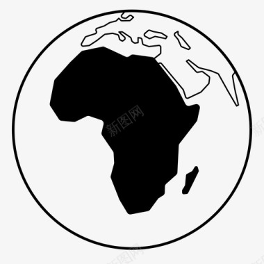非洲大陆沙漠图标图标