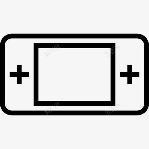 psp游戏机游戏控制器图标svg_新图网 https://ixintu.com psp 便携式 手持 游戏控制器 游戏机 运动和游戏