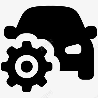 汽车修理汽车服务修理厂图标图标