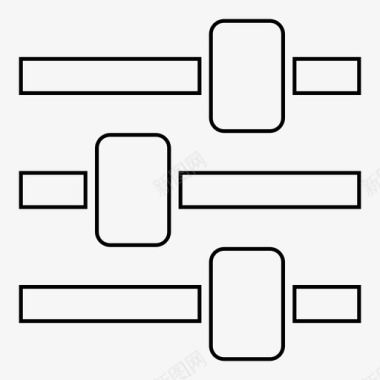 滑块音频控制控制器图标图标