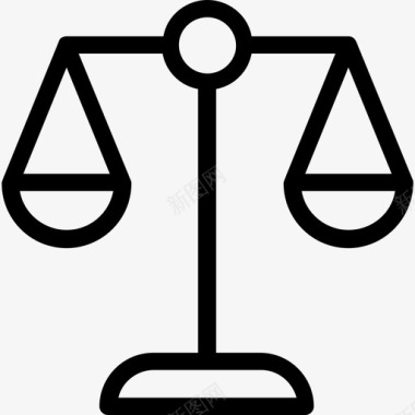公正等级平衡等级法院图标图标