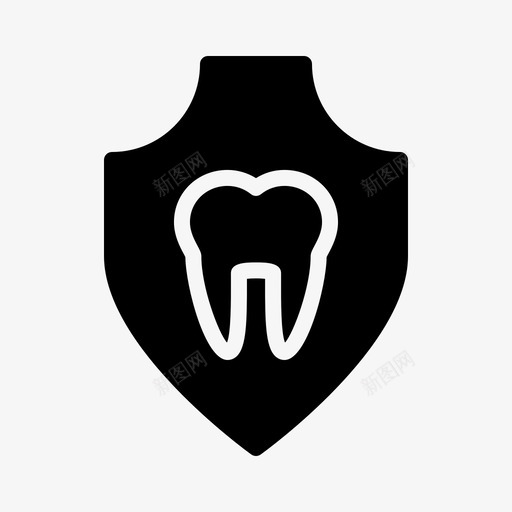 牙科护理担保保险图标svg_新图网 https://ixintu.com 保护 保险 承诺 担保 牙科护理