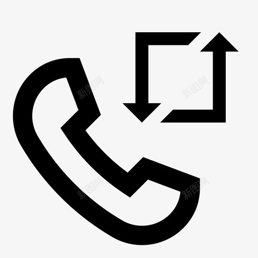 召回回拨电话图标svg_新图网 https://ixintu.com 召回 回拨 用户图标电话呼叫 电话 重拨