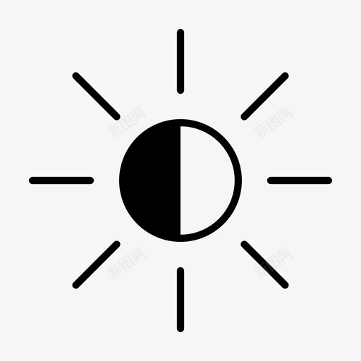 亮度亮度等级光线图标svg_新图网 https://ixintu.com 亮度 亮度等级 光线 流行 阳光