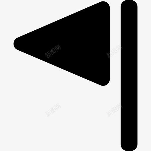 标志三角形指向左箭头界面和网络图标svg_新图网 https://ixintu.com 标志三角形指向左 界面和网络 箭头