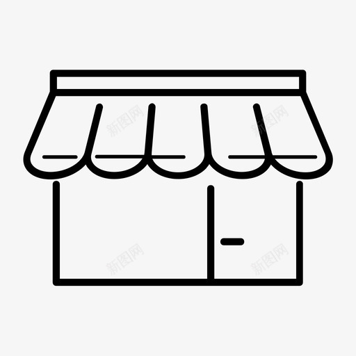 商店市场零售图标svg_新图网 https://ixintu.com 商店 市场 店面 营销项目 零售