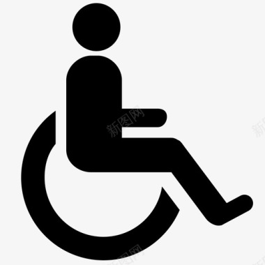 残疾人无障碍厕所图标图标
