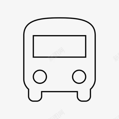 巴士校车交通工具图标图标